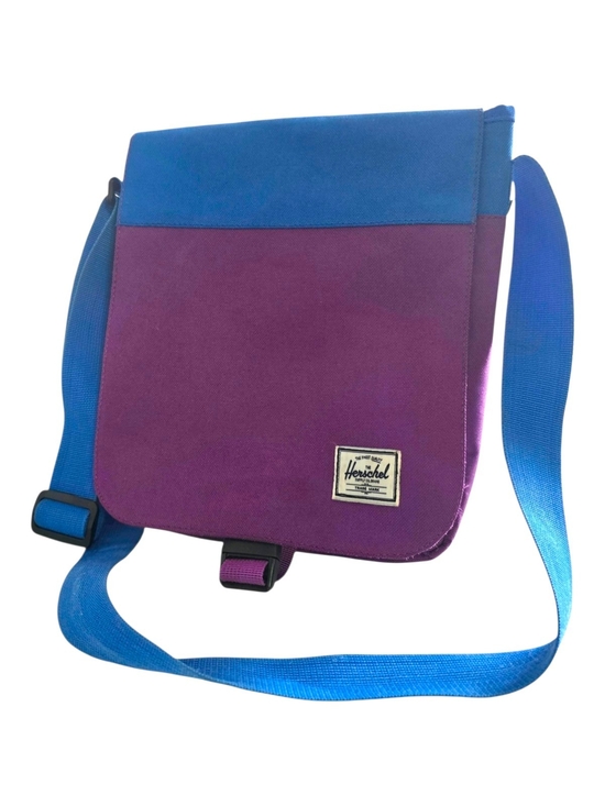 Herschel Supply Company Other - Herschel "Scottie Mini" Messenger Crossbody Bag Purple Cobalt Blue  Colorblock